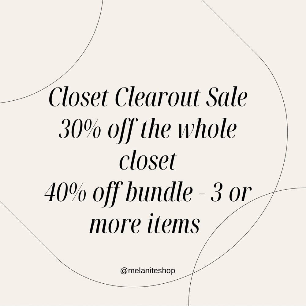 Closet Clearout Sale ✨